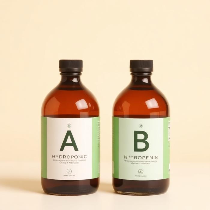 Hydroponic nutrients bottles A and B